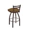 Holland Bar Stool Co 25" Low Back Swivel Counter Stool, Bronze Finish, Canter Saddle Seat 41125BZ012 - alternate 3